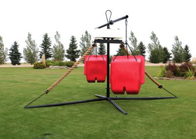 Cattle Oiler with two feeders set up